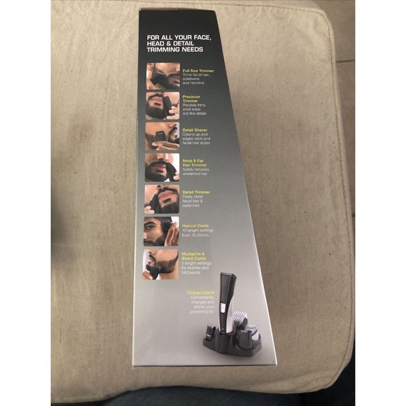 Remington 8-In-1 Grooming Kit Rechargeable Cordless 20 Length & Style Settings - Picture 6 of 8